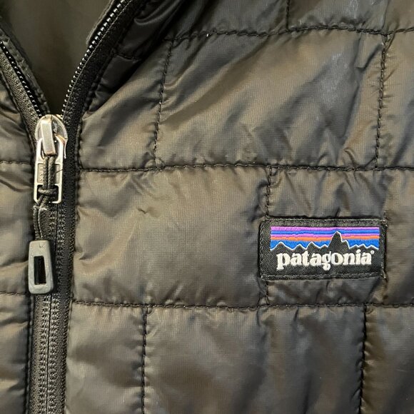 Patagonia Womens Nano Puff Quilted Outdoor Puffer Jacket Size Large Black SP EXC - Picture 7 of 12
